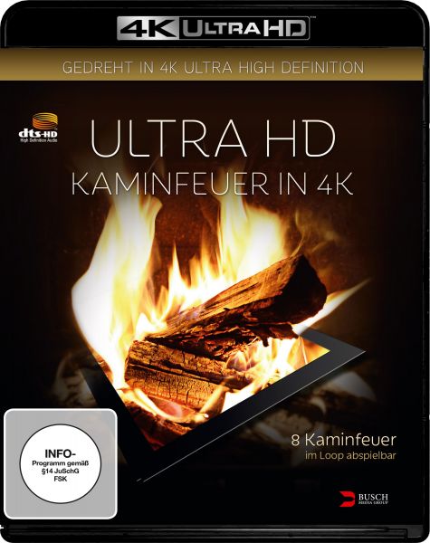 Ultra HD Kaminfeuer in 4K (4K UHD)